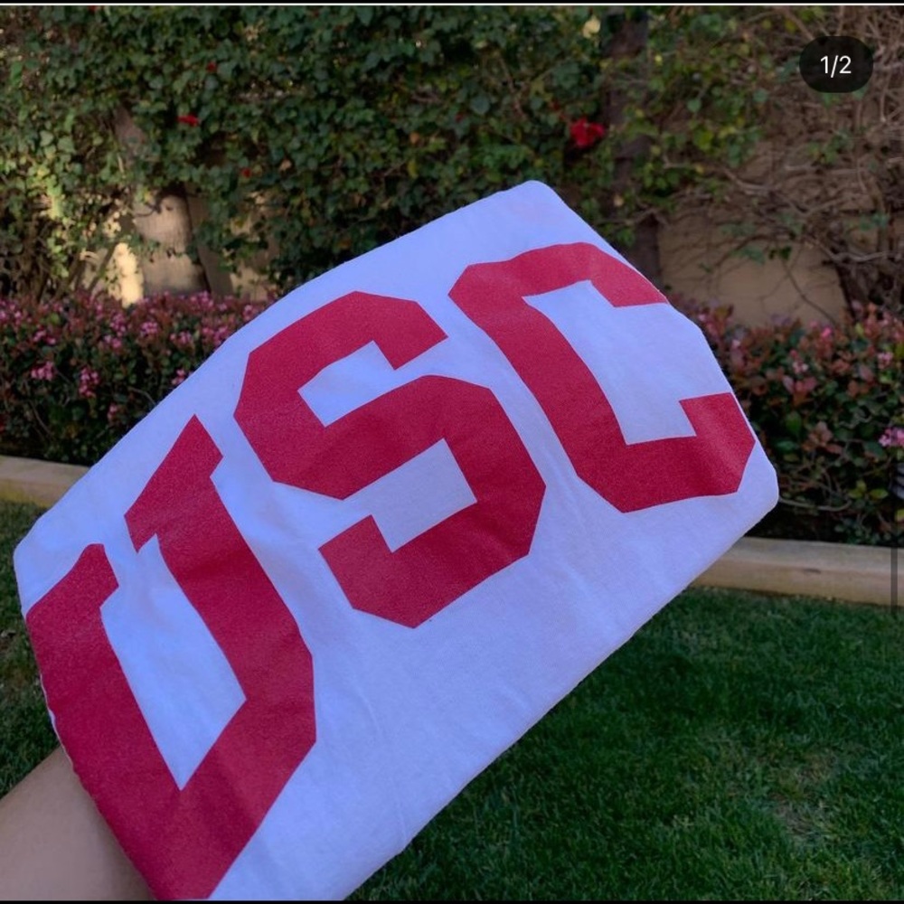 White USC Short Sleeve